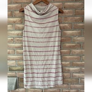 Patagonia Women’s Sleeveless Pullover Striped Jersey Dress size Small Cowlneck